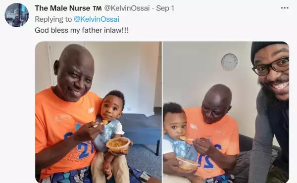 UK Based Nigerian Man Hails His Father-in-law For Teaching Him A Lot About Being A Father