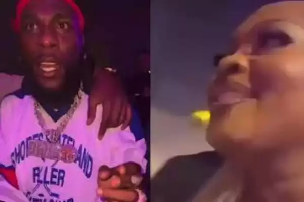 Burna Boy Reacts After Seeing Eniola Badmus New Trimmed Physique For The First Time (Video)
