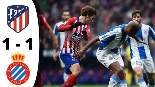 Atletico Madrid vs Espanyol 1 - 1 (Premier League 2022 Goals & Highlights)