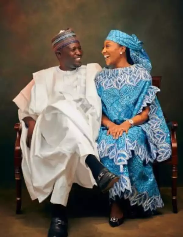 Halima Buhari And Her Husband Celebrate 10th Wedding Anniversary