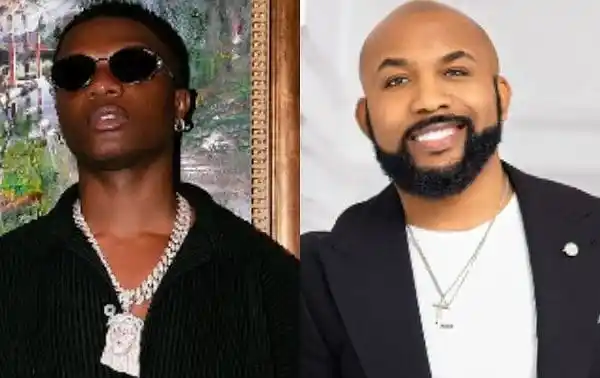 Screenshots of Wizkid and Banky W clashing with each other and spilling secrets, surfaces