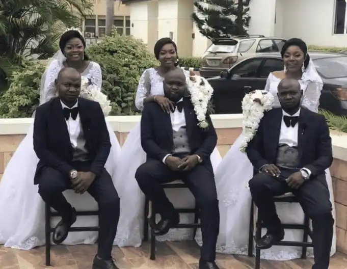 Viral Nigerian triplet siblings reveal why they got married to each other at the same time