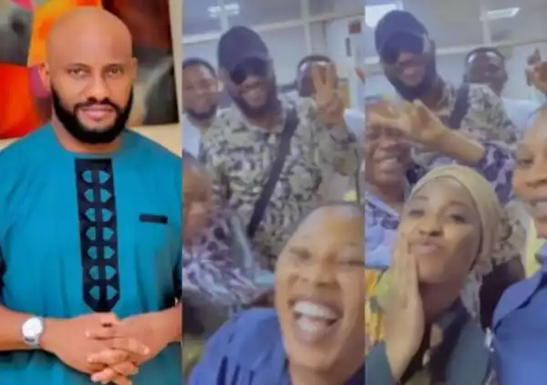 Asiwaju Boy - Yul Edochie Boasts As Fans Surround Him Inside Abuja Bank (Video)