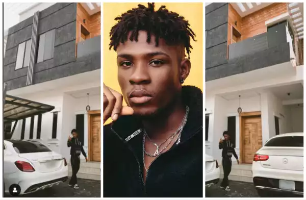 ‘Crib number four’ Celebrities hail Singer Joeboy as he spoils himself with new mansion