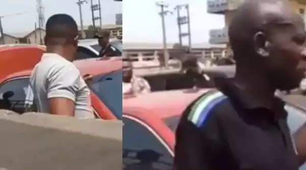 Girl records video of SARS Officers planting weed in the car of her boyfriend at Mile12 (Video)