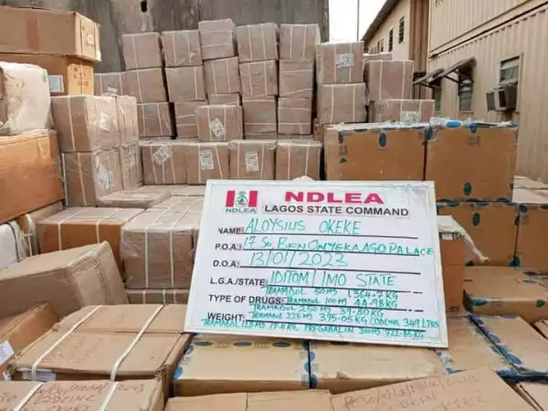 NDLEA: Over Three Million Tramadol Pills Found In Lagos Warehouse