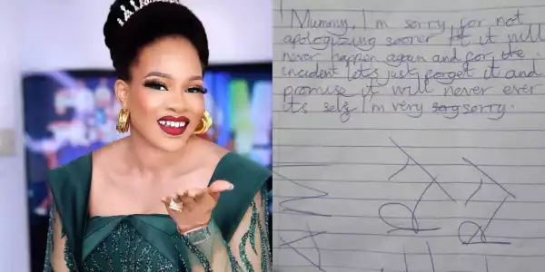 Actress Mosun Filani in awe of daughter’s unique way of apologising to her