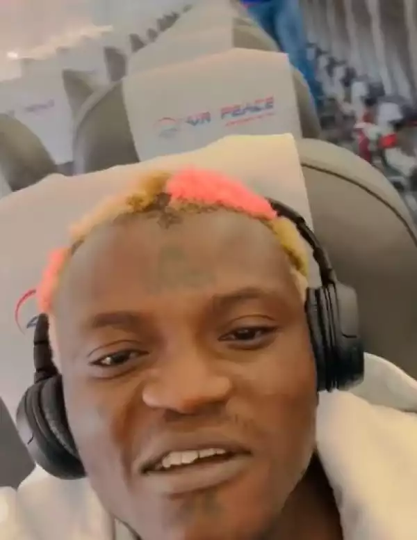 Singer Portable Reacts After A Plane He Boarded Was Filled With Empty Seats (video)