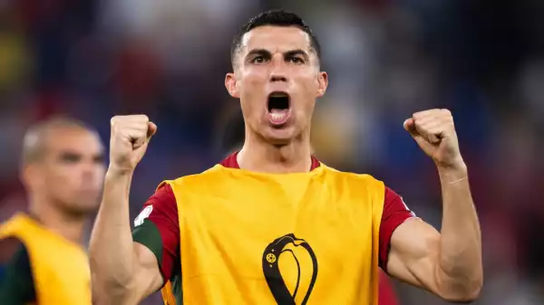 Cristiano Ronaldo reacts to making World Cup history in Portugal win