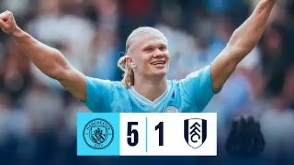 Manchester City vs Fulham 4 - 1 (Premier League Goals & Highlights)