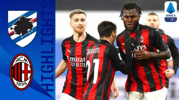 Sampdoria vs Milan 1 - 2 (Serie A Goals & Highlights)