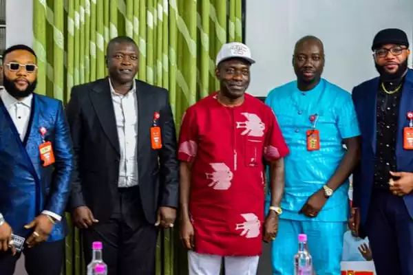 Gov Soludo Receives Ned Okonkwo, E-money, Kcee And Cubana