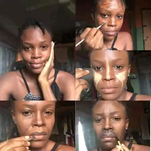 WAWU!! Makeup artist transforms her face to look like president Buhari