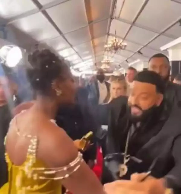 I’m Your Biggest Fan – DJ Khaled Says As He Meets Tems (Video)