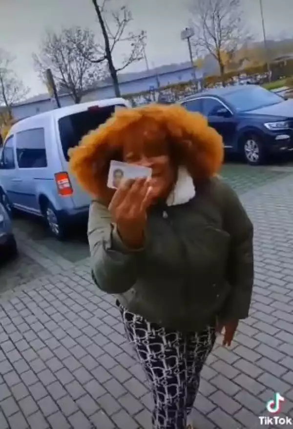 Nigerian Woman Overjoyed As She And Son Get Permanent Residence Permit After Seven-years In Germany (Video)