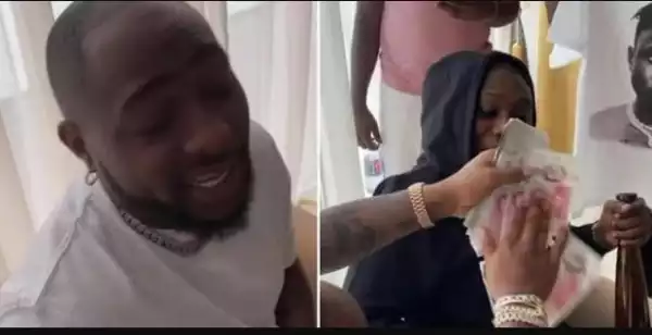 Davido Buys T-Shirt From Zlatan Ibile For £5,000 (Video)