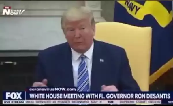 “They will do anything for Ventilators” – Donald Trump confirms speaking with President Buhari and promising Nigeria 200 ventilators (video)