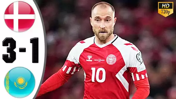 Denmark vs Kazakhstan 3 - 1 (Euro Qualifiers Goals & Highlights)