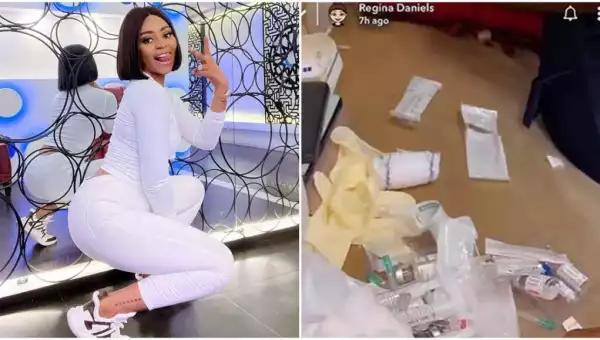 Panic As Regina Daniels Is Rushed To The Hospital For The Third Time In One Month