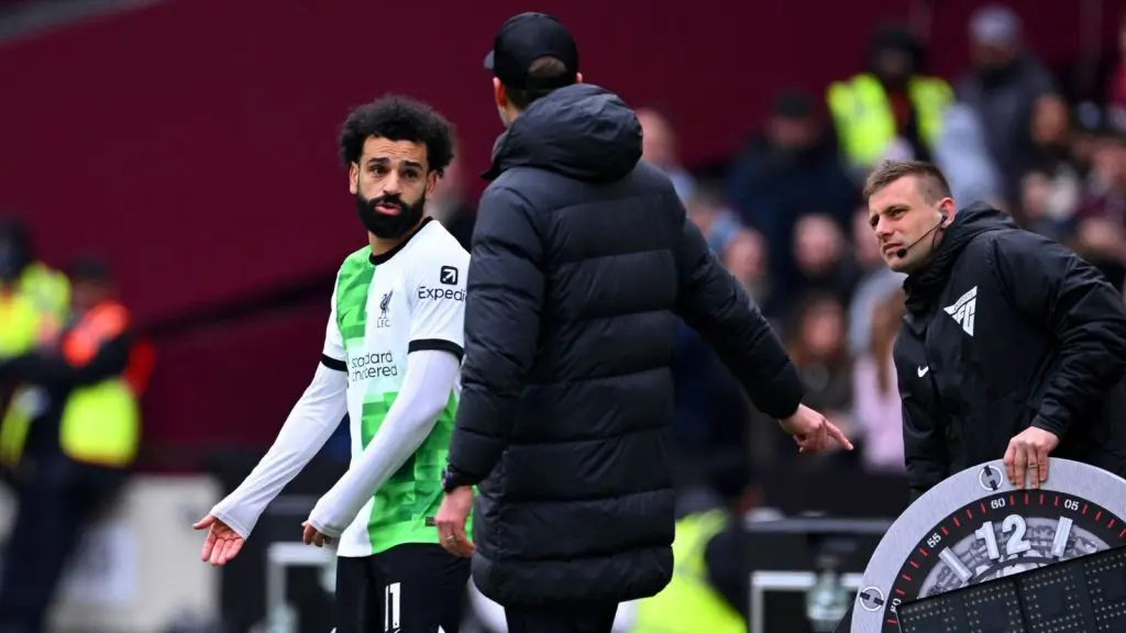 EPL: Carragher reveals ‘only reason’ Salah clashed with Klopp against West Ham