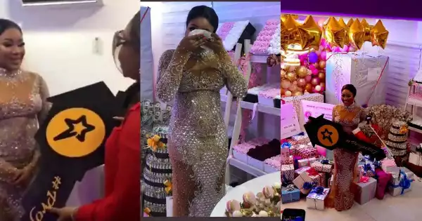 Moment Erica Broke Down In Tears After Receiving A House Gift From Fans On Her Birthday (Video)