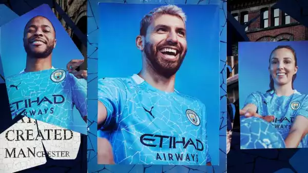 Man City unveil new 2020-21 home jerseys inspired by Manchester’s iconic mosaics (photos)