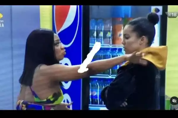 #BBNaija 2021:  Queen Loses Her Cool On Maria During Confrontation Over Comment About Pere