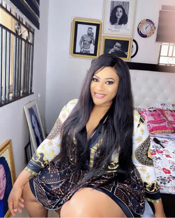 Actress Nkechi Blessing hints on being pregnant (Photo)