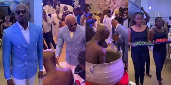 Pretty Mike makes spectacular entrance to Warri Pikin’s wedding, cooks human soup (Video)