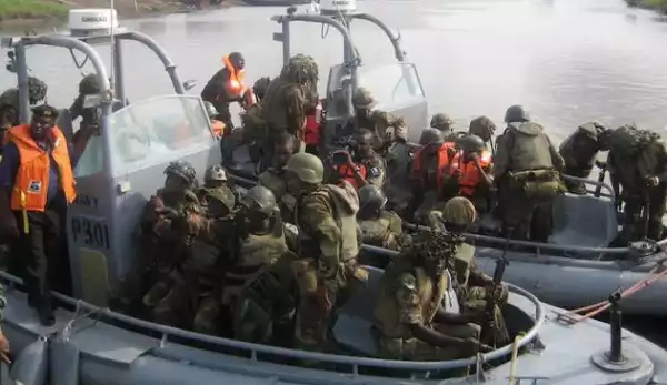 Ten Suspects Arrested As Navy Intercepts Vessel With 7,000 Barrels Of Crude Oil