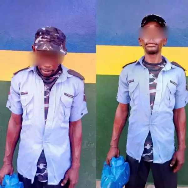 Man Nabbed With Police Uniforms In Lagos, Claims He Picked Them From A Dustbin