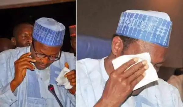 Buhari "Almost Moved To Tears"After Seeing How Trillions Of Naira Were Embezzled