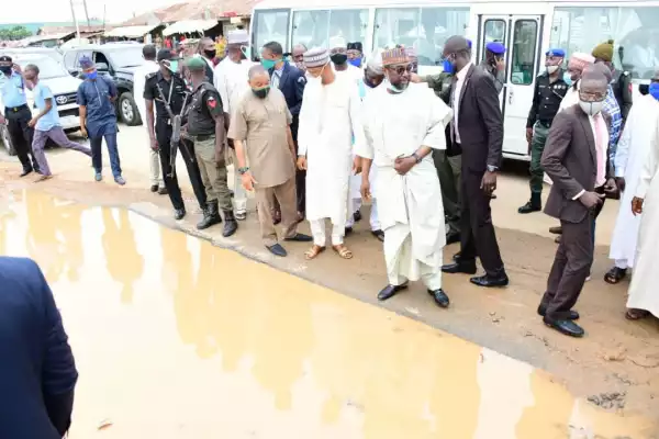Niger State Governor Sani Bello, Urge Contractors To Speed Up On-going Road Constructions In Suleja LG (Read Details)