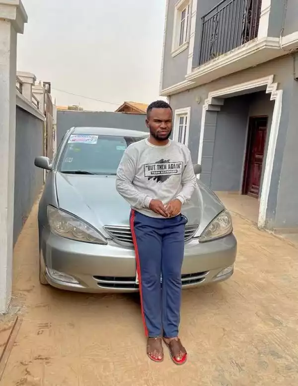Better Late Than Never – Tosin Silverdam Celebrates As He Buys First Car At 31