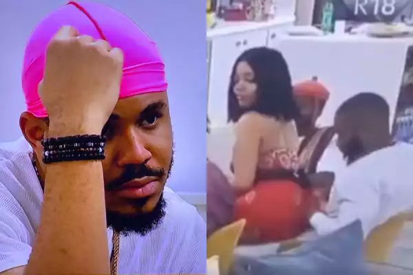 #BBNaija: Ozo Loses His Cool And Calls Off Comedy Show The Moment Nengi Sat On Kiddwaya’s Lap (Video)