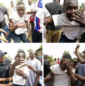 Police Rescue Suspected Phone Thief From Irate Mob In Taraba