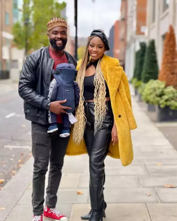 Reality Stars, Khafi and Gedoni Step Out With Their Son (Photo)