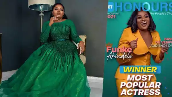 Net Honours 2021: Funke Akindele Wins ‘Most Popular Actress’ For The Second Year In A Row