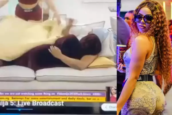 BBNaija: Watch Nengi’s Reaction When She Saw Erica And Kiddwaya Kissing (Video)