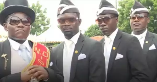 “Use your nose masks else we’ll dance with you to your grave” – Leader of famous Ghanaian funeral pallbearers (Video)