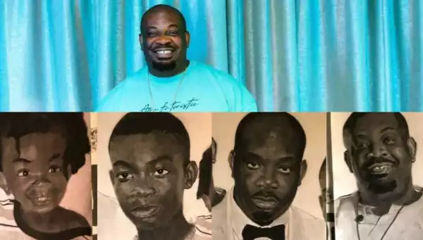 Don Jazzy Gushes Over Artwork Of Him At Different Phases Of His Life (Video)