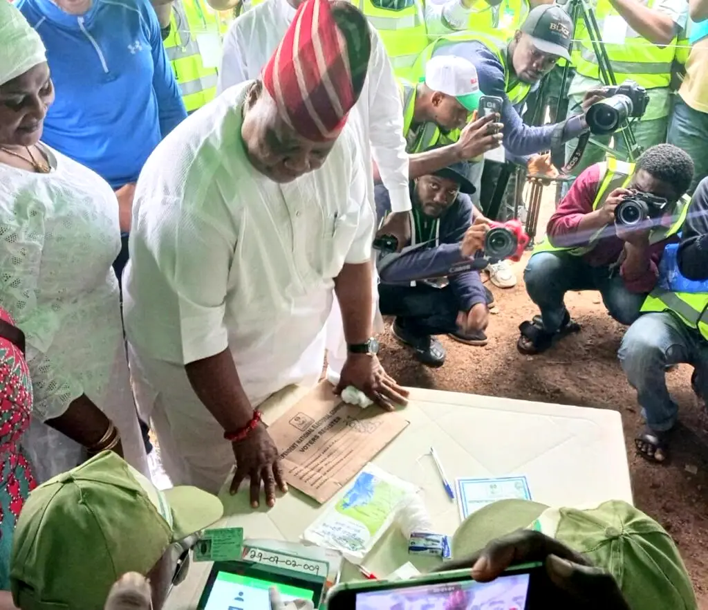 Osun Decides: Adeleke Arrives Polling Unit As Accreditation Of Voters Begin