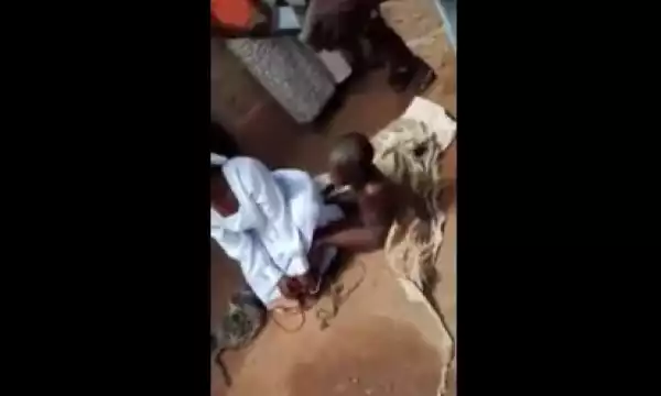 SHOCKING!! Mother Ties Her 10-Year-Old son In Sack For 4 Days, Says He Is ‘Possessed With An Evil Spirit (Video)