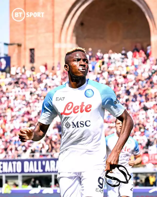 Serie A: Osimhen grabs brace on 100th appearance for Napoli