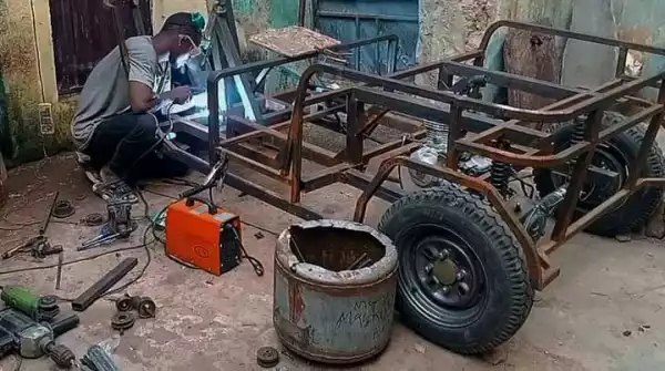Nigerian Man Builds Tricycle From Scratch In Kano (Photos)