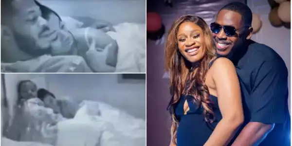I Pity His Wife - Fans Raise Alarm As Frodd Is Caught Cuddling Mercy Eke And Angel In Bed