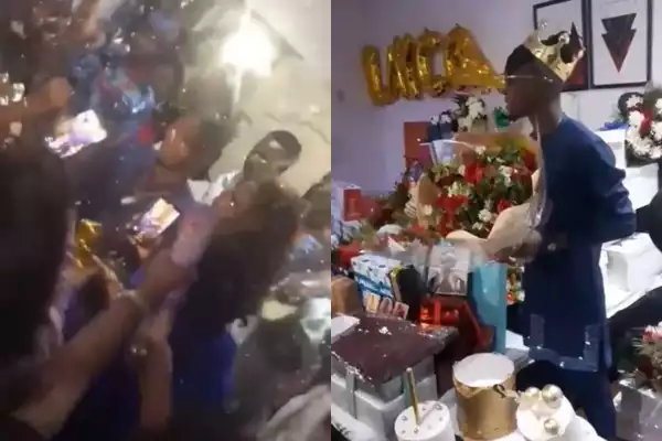 Fans Surprises Laycon With Expensive Party And Gifts Lastnight (Videos)