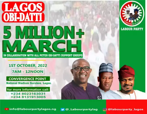 Lagos Peter Obi Mega Rally Will Avoid Lekki Toll Gate Totally