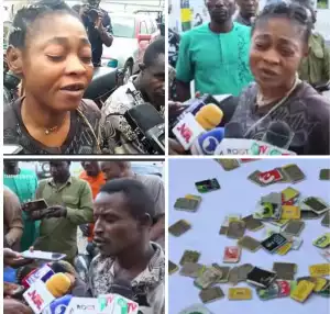FCT police arrest couple who specialise in snatching phones and using stolen SIM cards to empty victims