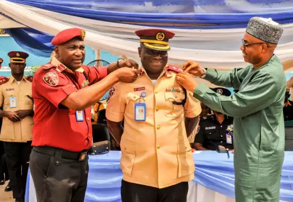 Ag. Zonal Commander Ogungbemide Decorates Newly Promoted Frsc Officers In Lagos
